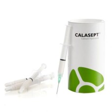 Паста рентгеноконтрастная на основе гидроокиси кальция для временного пломбирования каналов Calasept (4 шприца по 1,5 мл, 20 игл)