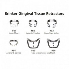 Набор кламмеров для сильноразрушенных зубов Hygenic Brinker Clamps Kit (6 шт.)