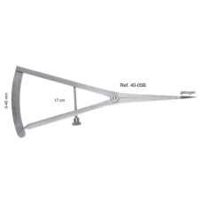 Кронциркуль (микрометр) изогнутый, шкала 0-40 мм, длина 17 см