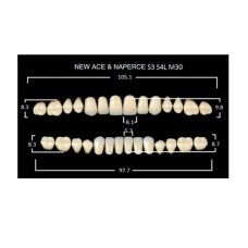 GLORIA NEW ACE зубы акриловые двухслойные, полный гарнитур S3, М30 (28шт)
