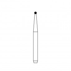 Diamond Bur FG - 1011F бор стоматологический алмазный MICRODONT для турбинного наконечника, форма круглая (сферическая)