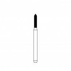 Diamond Bur FG - 2121 бор стоматологический алмазный MICRODONT для турбинного наконечника, форма цилиндрическая, острый конец