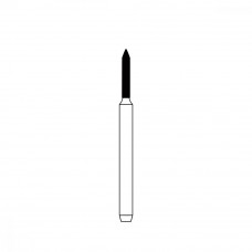Diamond Bur FG - 2214 бор стоматологический алмазный MICRODONT для турбинного наконечника, форма торпеда цилиндрическая